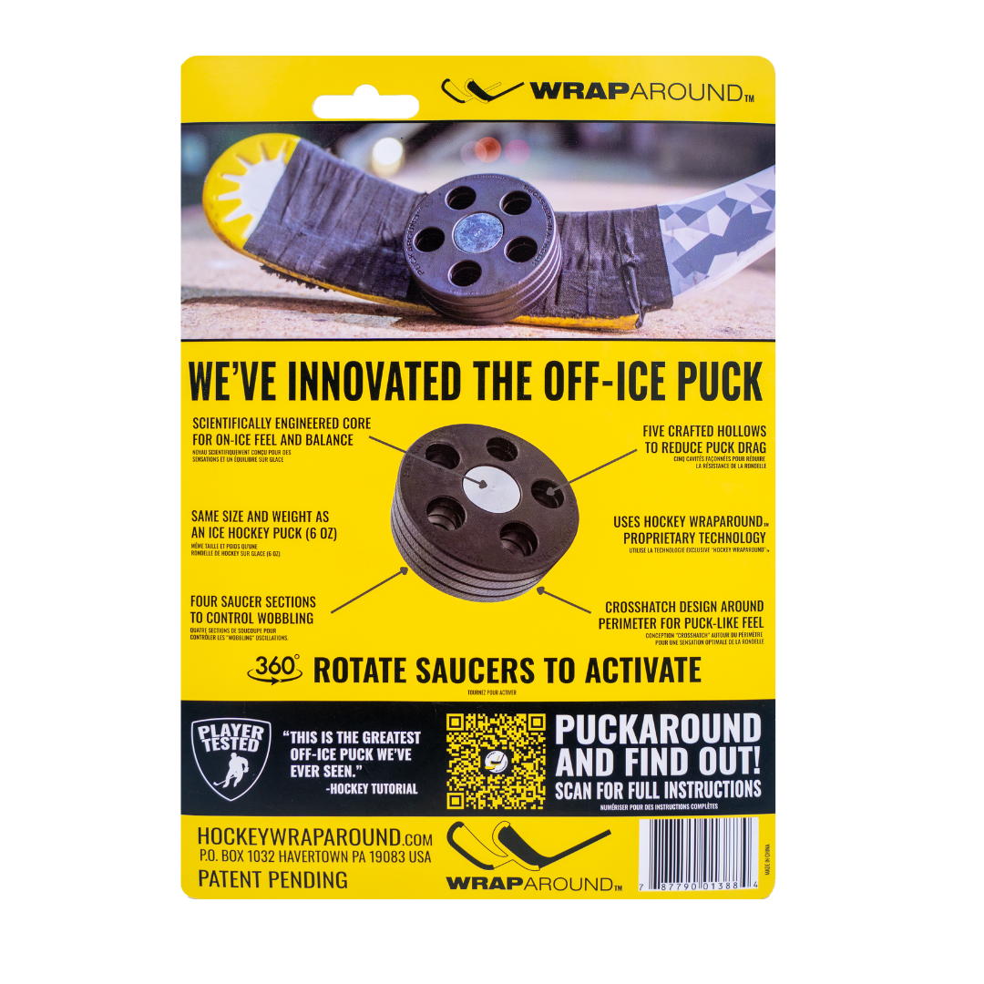 Puck Back Puckaround™ Pro Training Puck for Off-Ice Hockey Training – ModeHockey